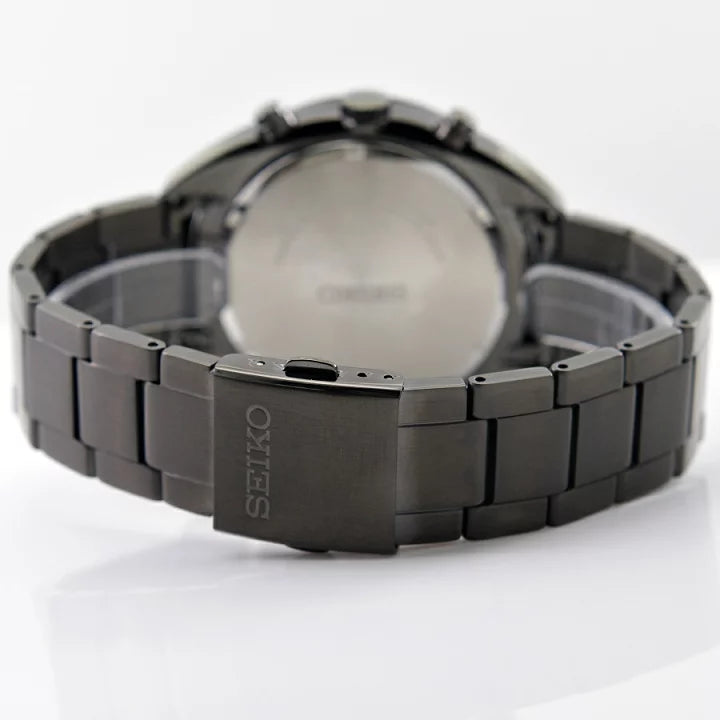Seiko SSC623P1 Chronograph Solar Tachymeter Black Dial Stainless Steel Men's Watch