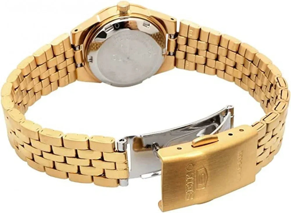 Seiko 5 SYMG58J1 21 Jewels Automatic Champagne Dial Stainless Steel Ladies Watch