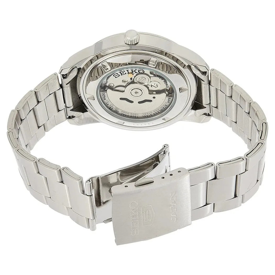 Seiko 5 SNKN09J1 21 Jewels Automatic Elegant Silver Dial Stainless Steel Men's Watch