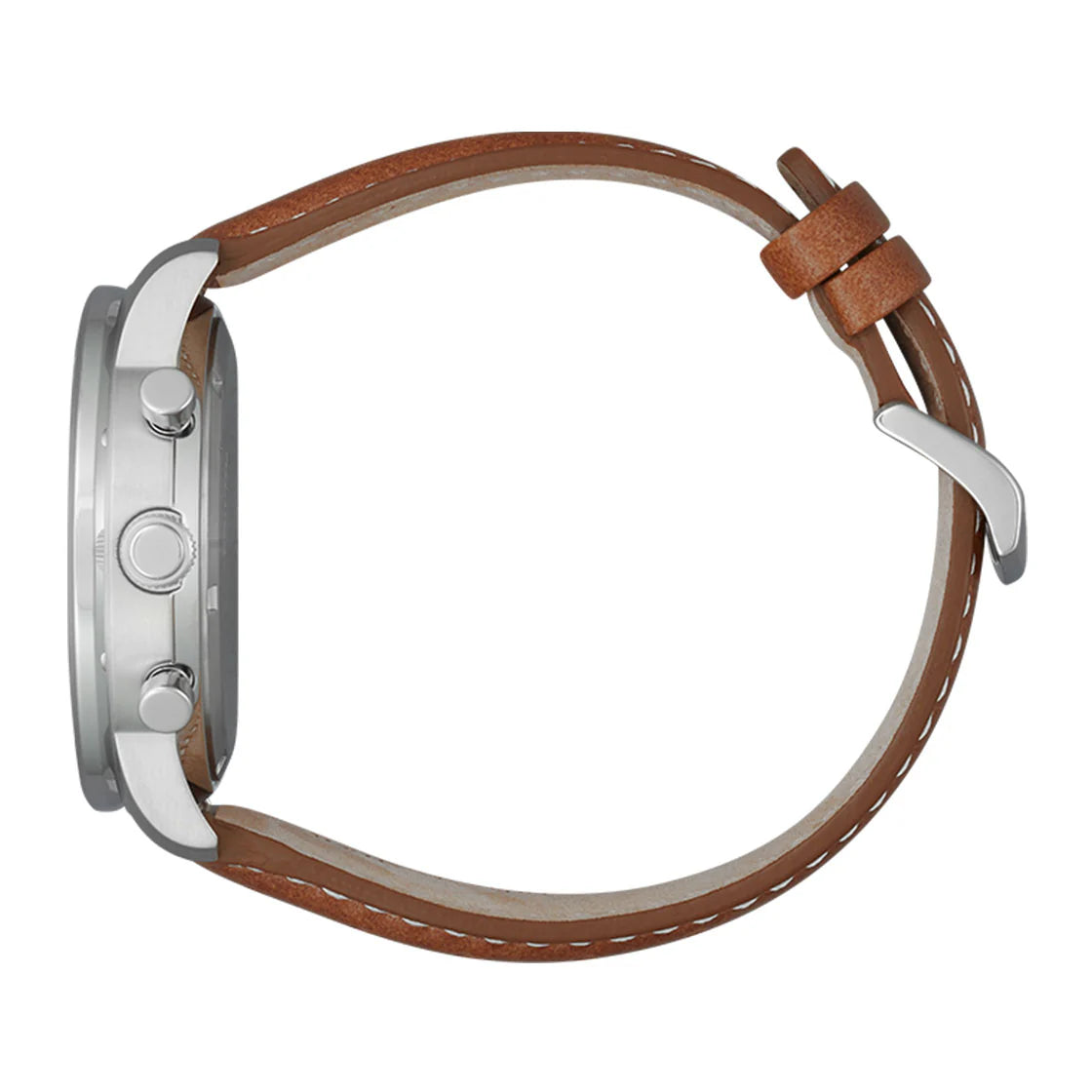Citizen CA4500-16X Eco-Drive Chronograph Beige Dial Leather Strap Men's Watch