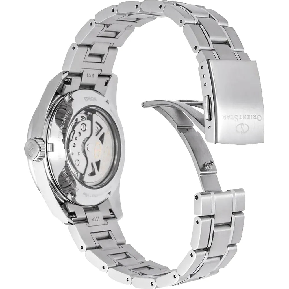 Orient Star RE-AU0107E00B Sports Automatic Diver Power Reserve Date Function Green Dial Stainless Steel Men's Watch