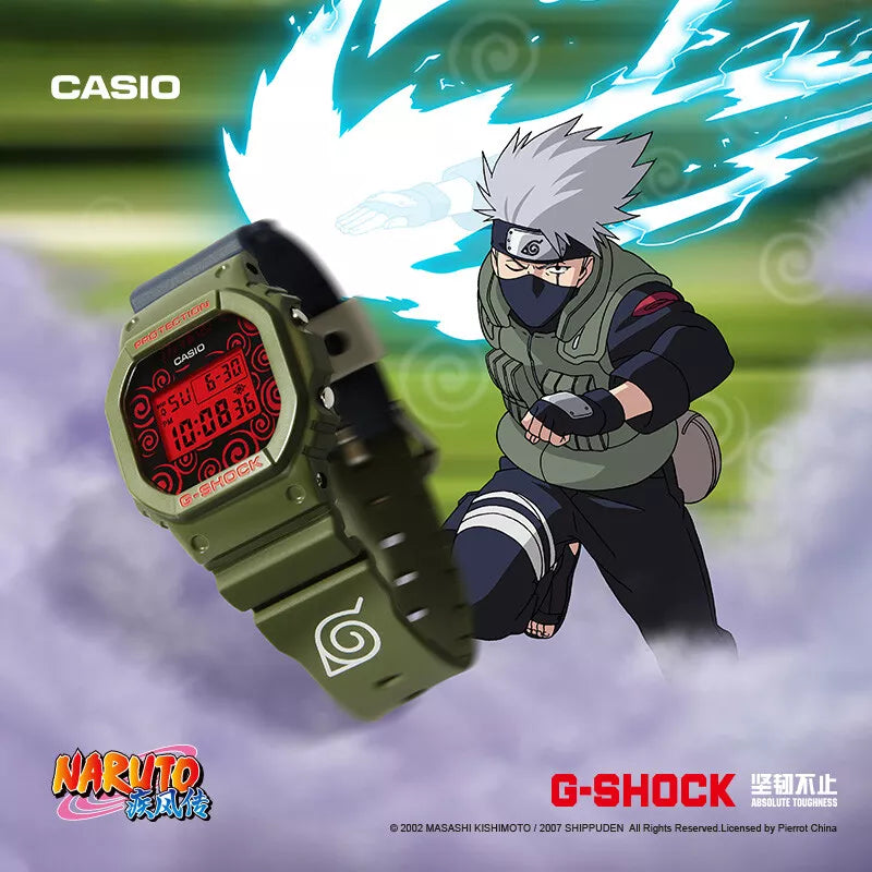 Casio G-Shock DW-5600KAK21-3PFN Naruto Kakashi Hatake Limited Edition Green Dial Unisex