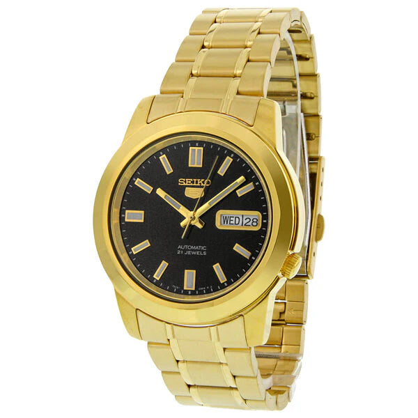 Seiko 5 Series SNKK22K1 Automatic Black Dial Stainless Steel Men's Watch
