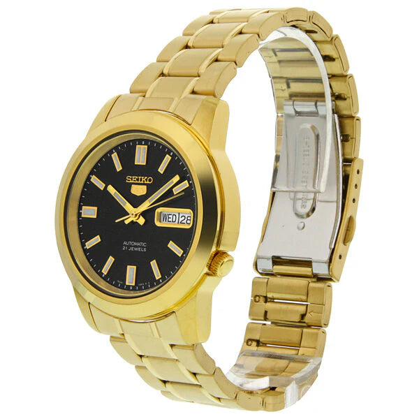 Seiko 5 Series SNKK22K1 Automatic Black Dial Stainless Steel Men's Watch