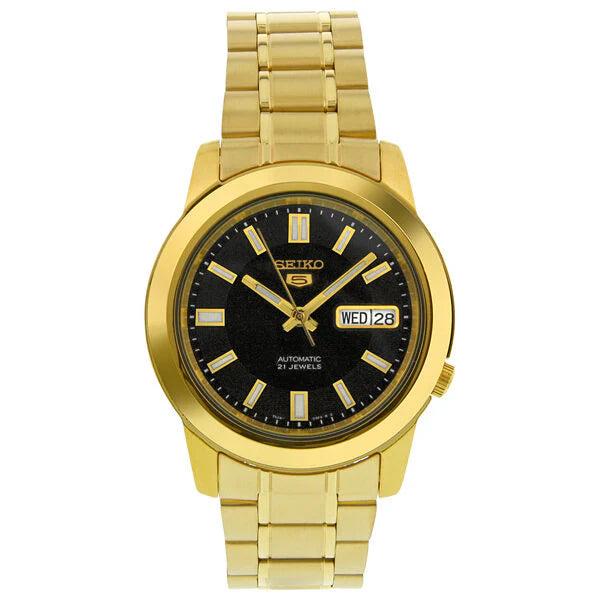 Seiko 5 Series SNKK22K1 Automatic Black Dial Stainless Steel Men's Watch