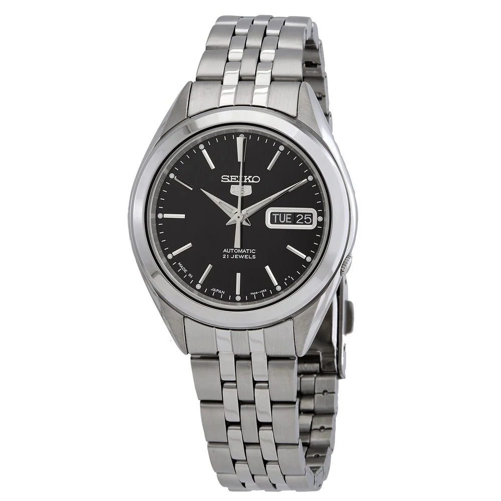 Seiko 5 Series SNKL23J1 Automatic Black Dial 38mm Stainless Steel Men's Watch