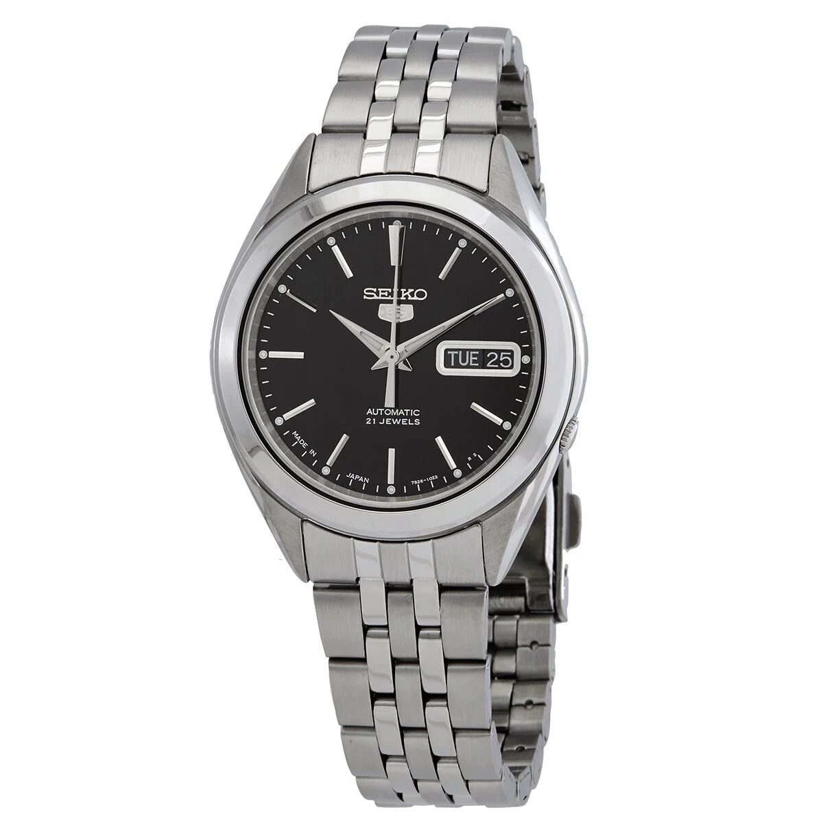 Seiko 5 Series SNKL23J1 Automatic Black Dial Stainless Steel Men's Watch