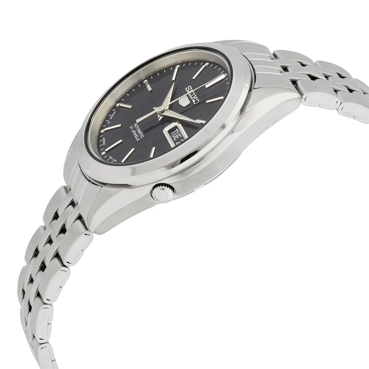 Seiko 5 Series SNKL23J1 Automatic Black Dial Stainless Steel Men's Watch