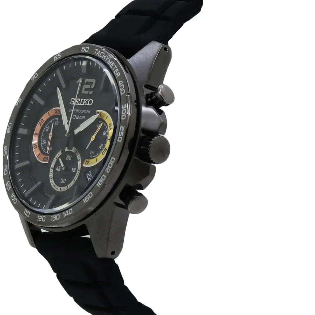Seiko SSB349P1 Conceptual Chronograph Quartz Black Dial – MonaWatch