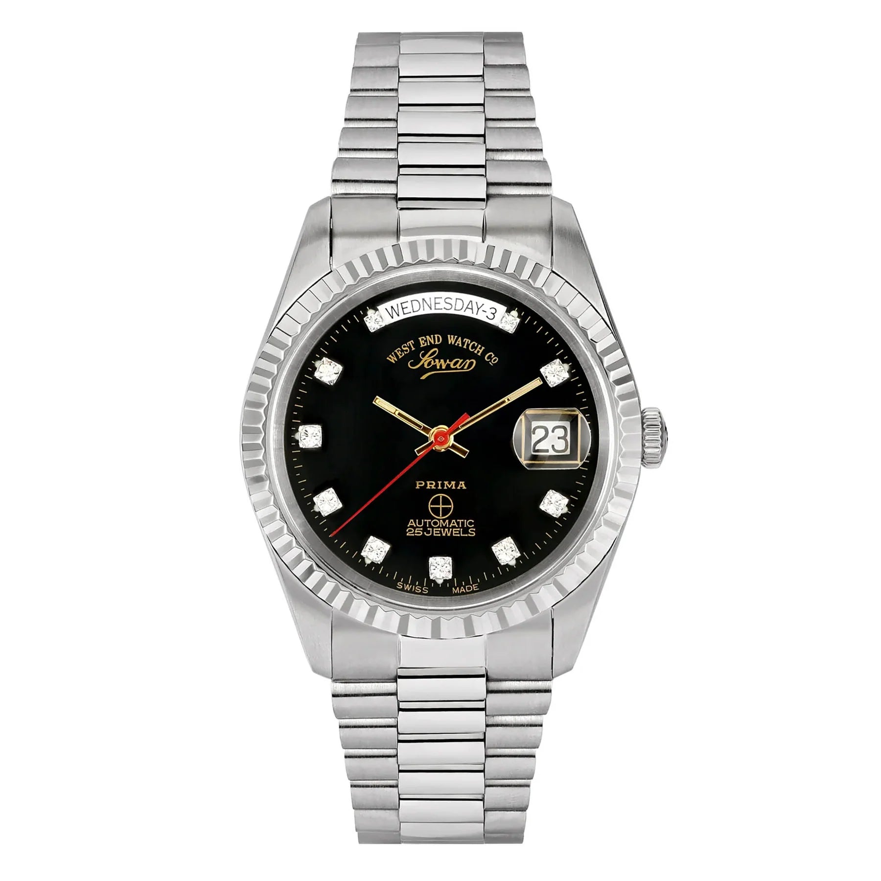 West End The Classics Automatic 6828.10.2900R Black Dial Stainless Steel Unisex Watch