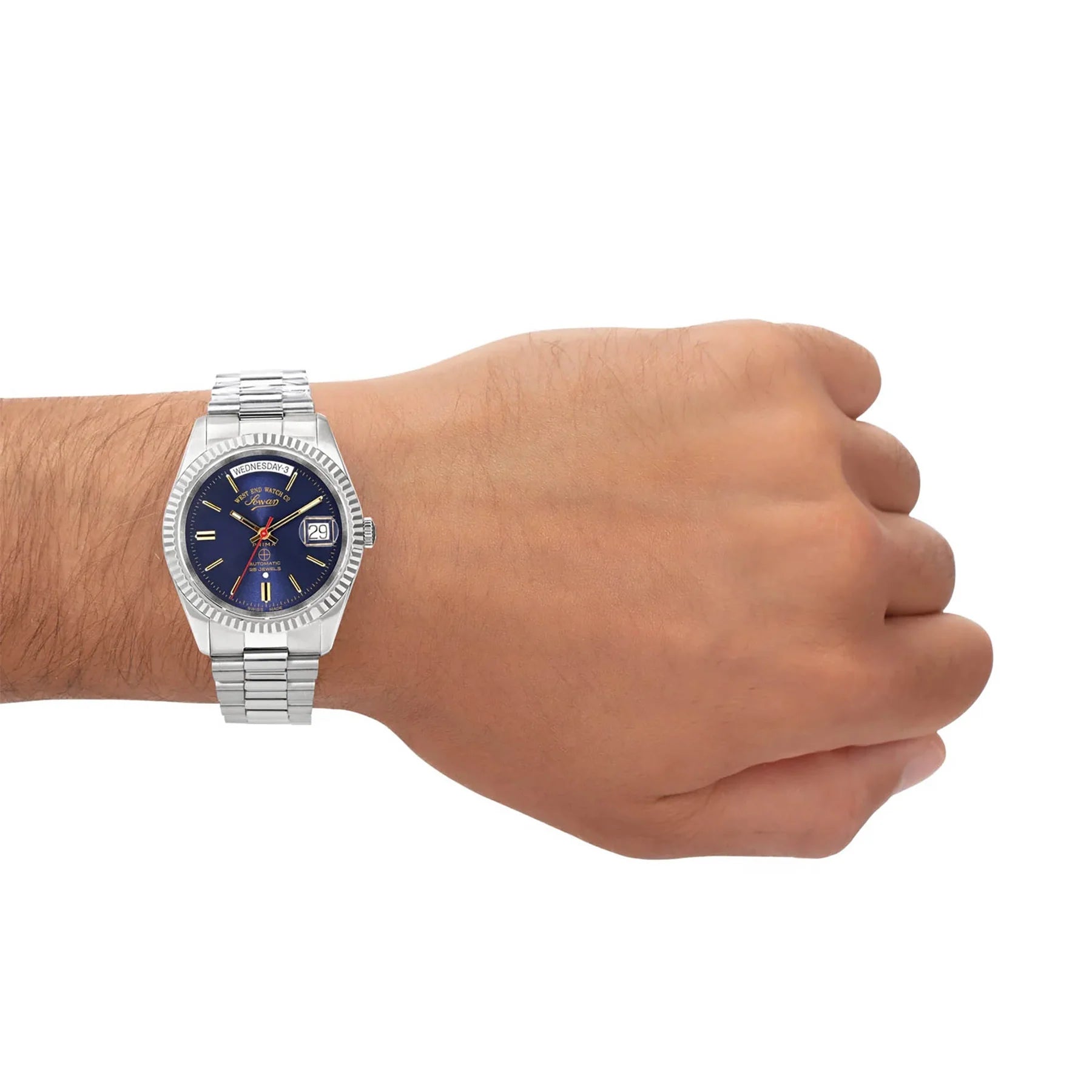 West End The Classics Automatic 6828.10.3226R Blue Dial Stainless Steel Unisex Watch