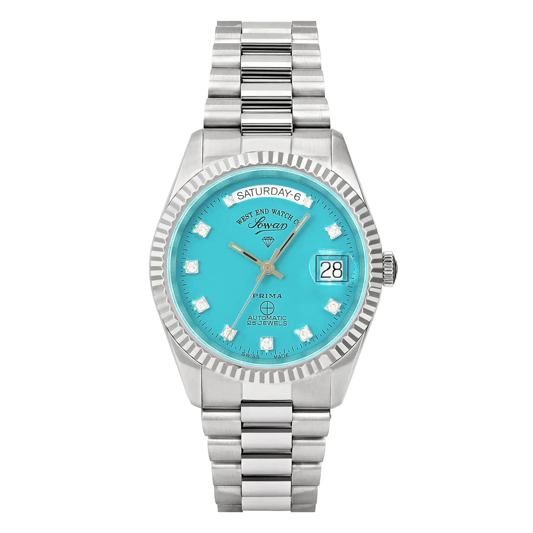 West End The Classics Automatic 6828.10.3357N Turquoise Dial Stainless Steel Unisex Watch