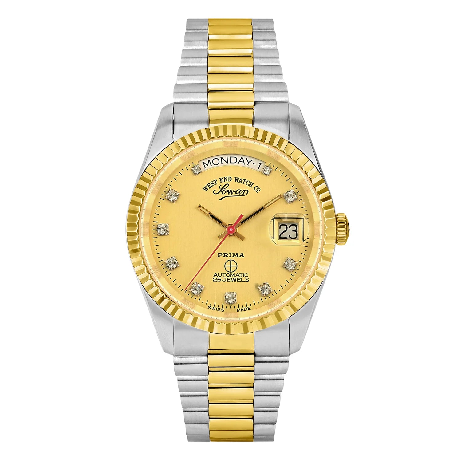 West End The Classics Automatic Bicolour Champagne Dial  Unisex Watch