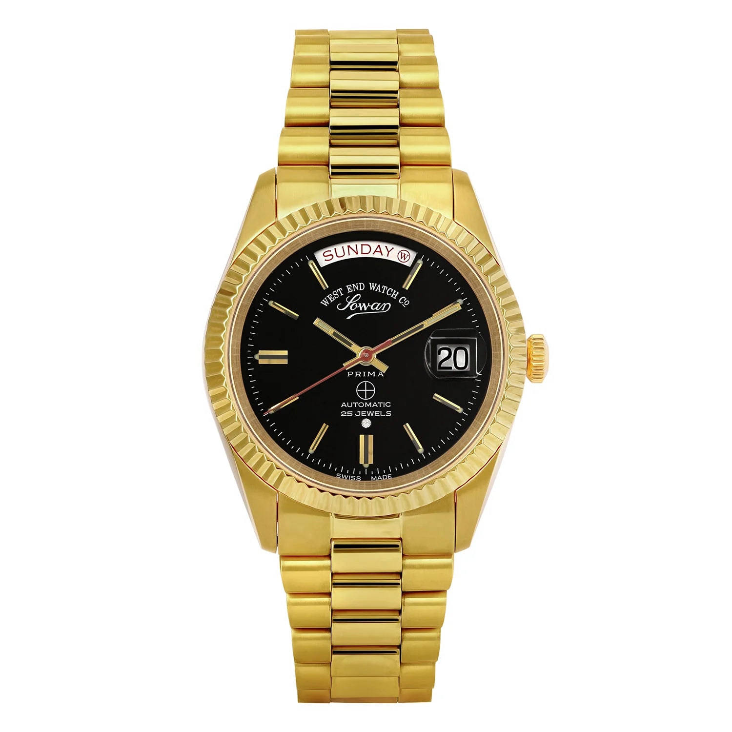 West End The Classics Automatic 6828.35.2707R Black Dial & Gold-Plated Stainless Steel Unisex Watch