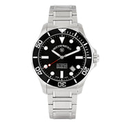 West End Impermeable Automatic Diver 6850.10.3333N-ALB Black Dial Stainless Steel Men's Watch