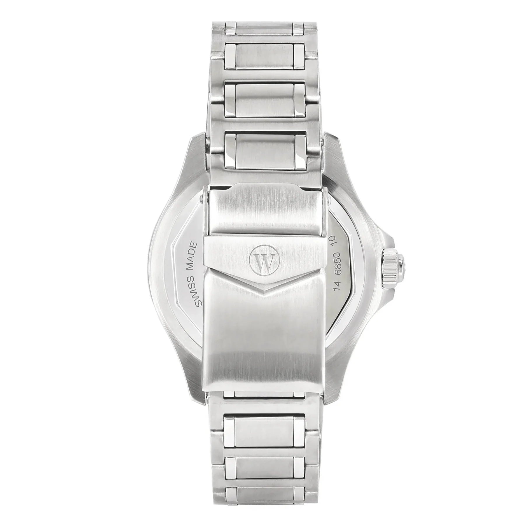 West End Impermeable Automatic Diver 6850.10.3333N-ALB Black Dial Stainless Steel Men's Watch