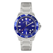 West End Impermeable Automatic Diver 6850.10.3335N-ALBL Blue Dial Stainless Steel Men's Watch