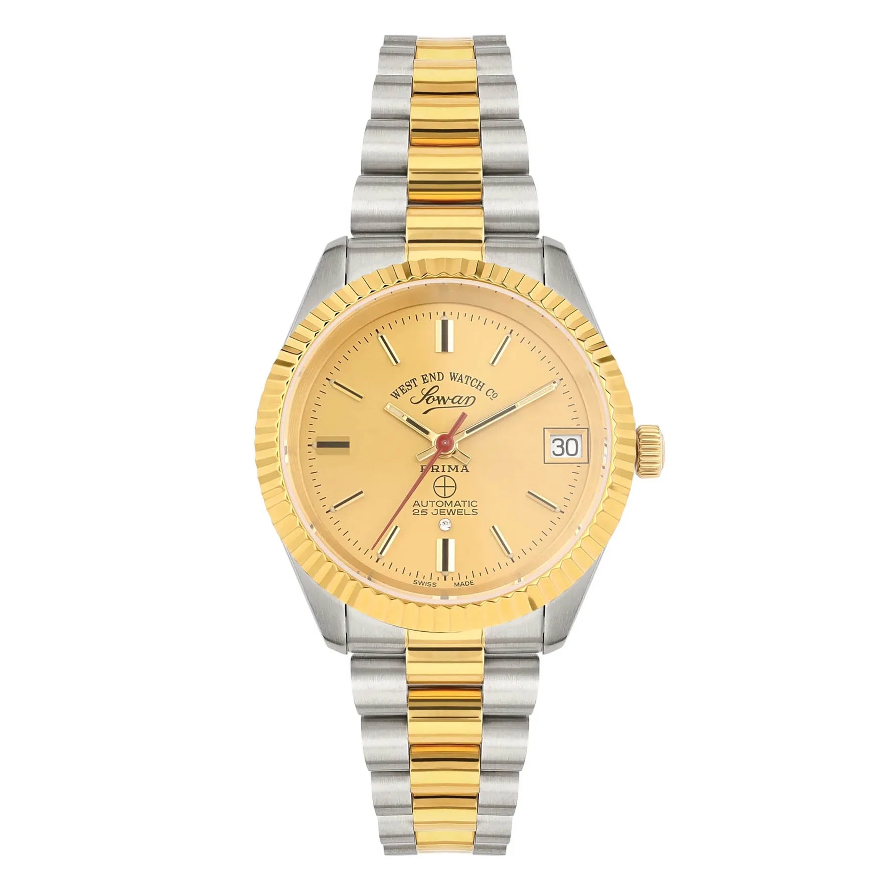West End The Classics Automatic 6858.20.2708R Champagne Dial & Two-Tone Stainless Steel Women's Watch