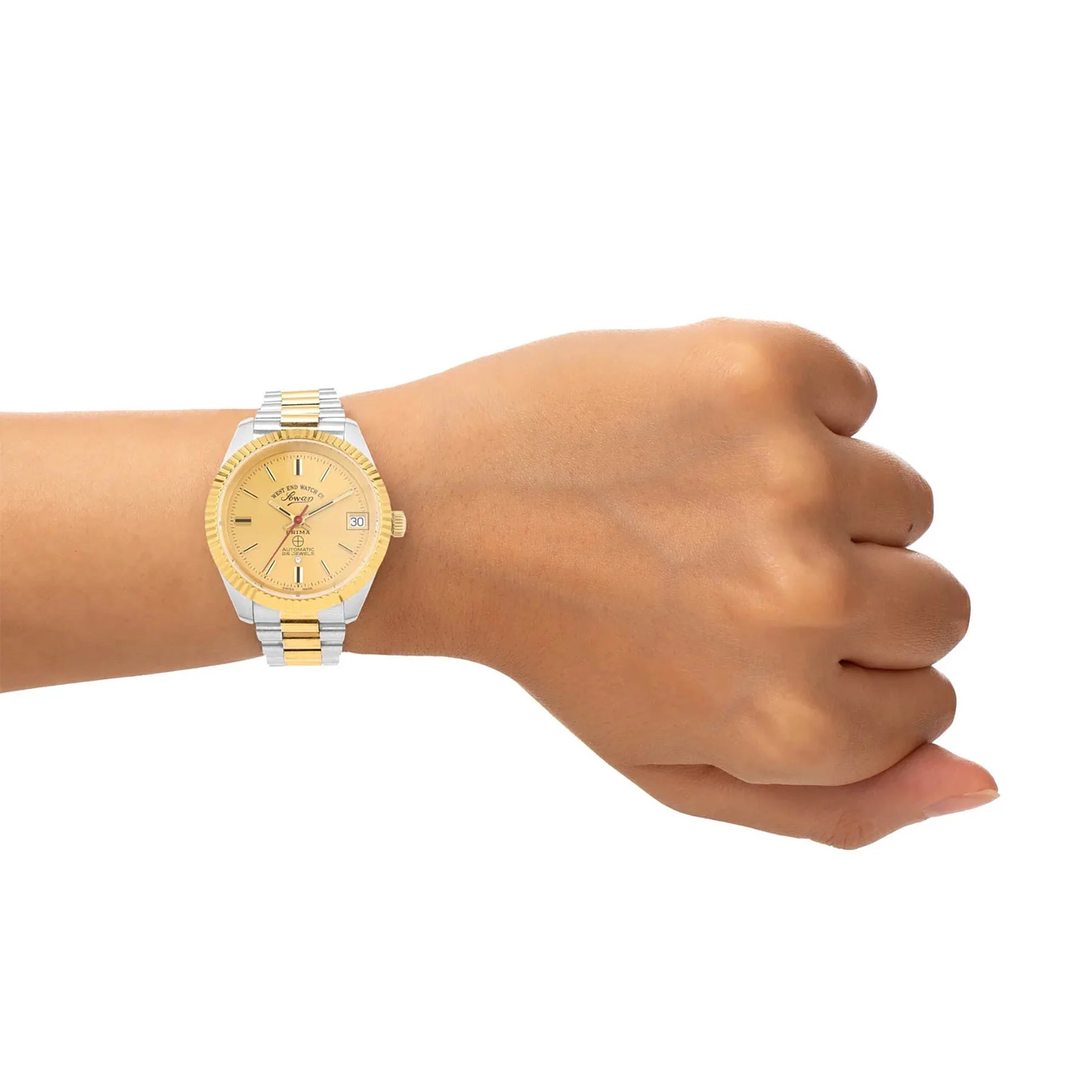 West End The Classics Automatic 6858.20.2708R Champagne Dial & Two-Tone Stainless Steel Women's Watch