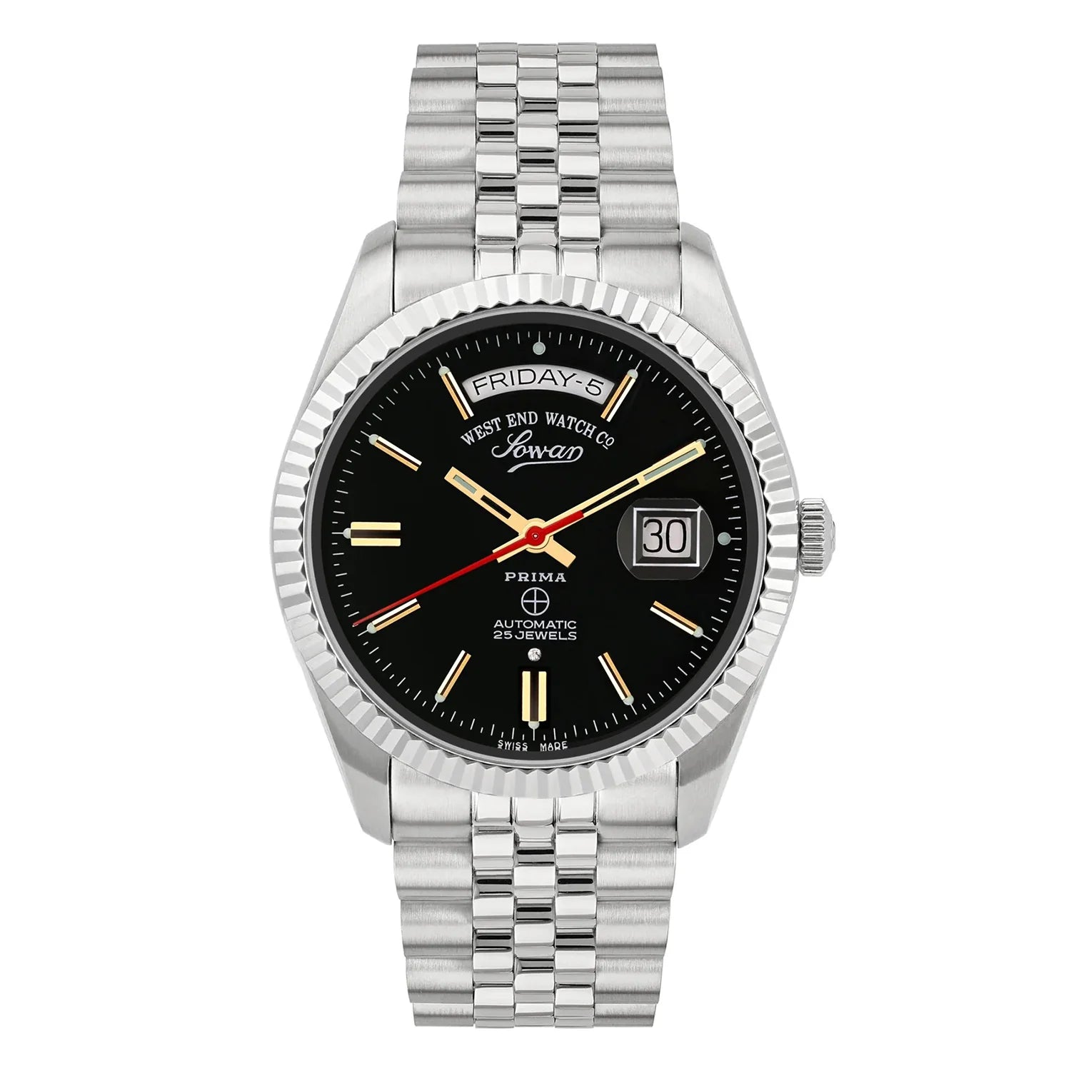 West End The Classics 41 Automatic 6868.10.2707R Black Dial Stainless Steel Men's Watch