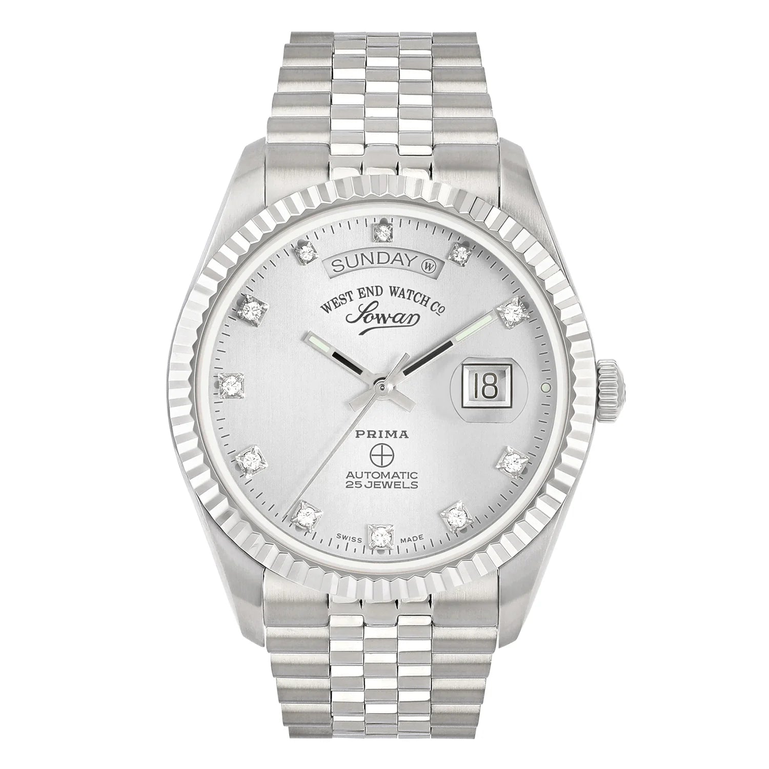 West End Automatic Analog The Classics XL 6868.10.2899N Silver Dial 41mm Stainless Steel Men's Watch