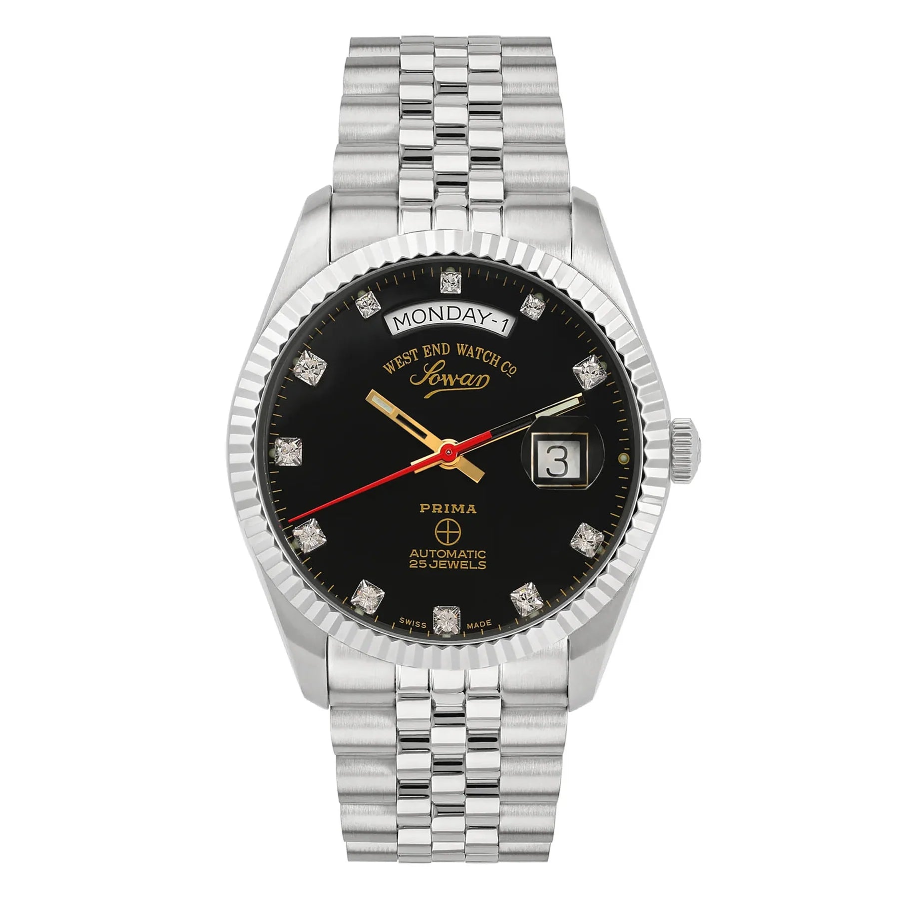 West End The Classics 41 Automatic 6868.10.2900R Black Dial Stainless Steel Men's Watch