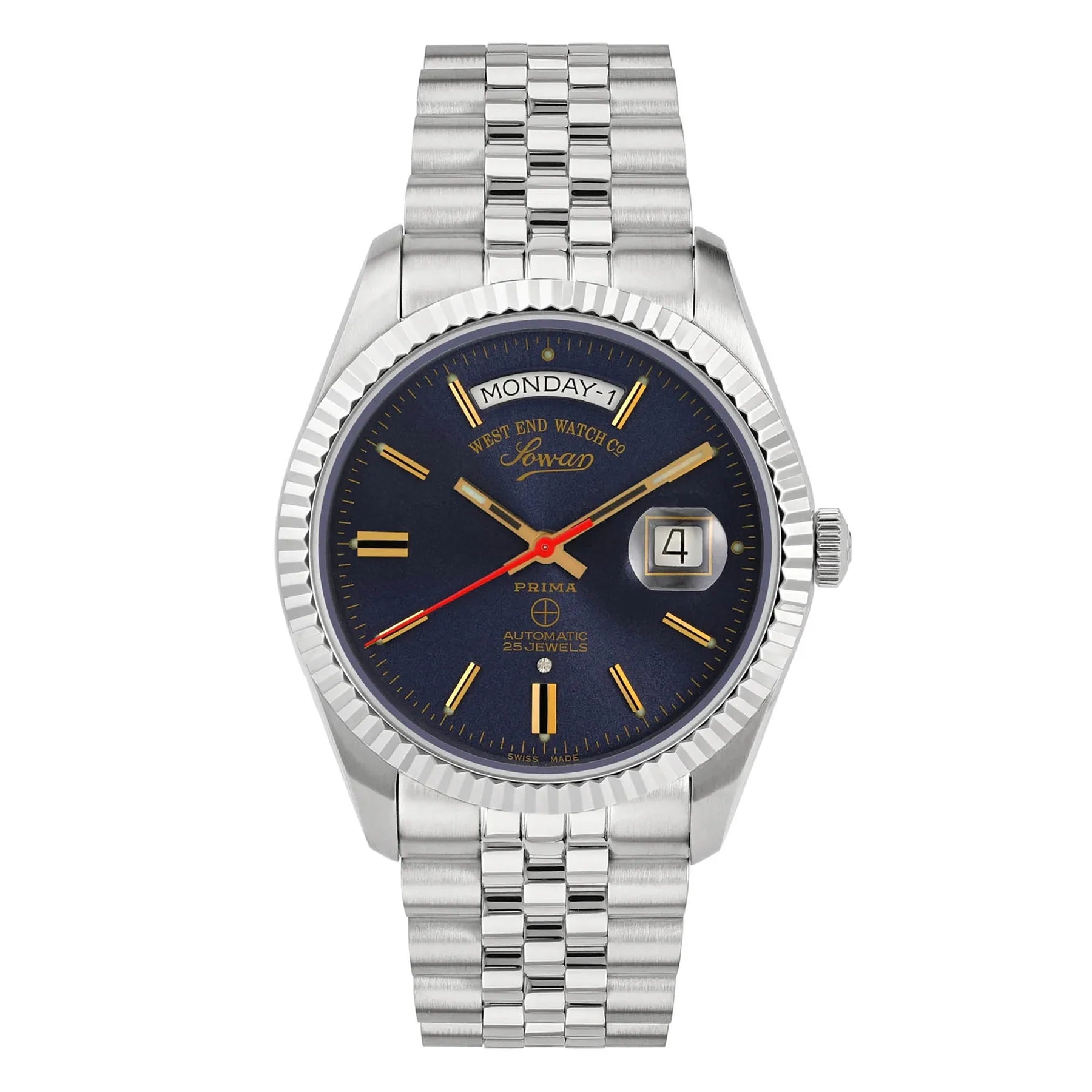 West End The Classics 41 Automatic 6868.10.3226R Blue Dial Stainless Steel Men's Watch