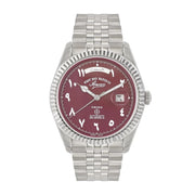 West End The Classics XL Automatic 6868.10.H-MAROON Maroon Dial Stainless Steel Men's Watch